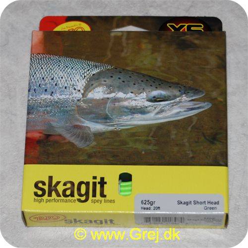 Rio Skagit Short head medium floating - 6.1m - 40.5g - 625 grains - Grøn