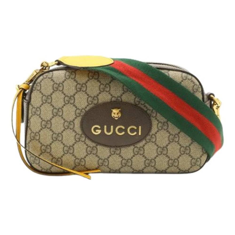 Gucci Vintage Pre-owned GG Supreme Neo Vintage Messenger Bag - Vintage - Dame - Beige - ONE SIZE - Uld