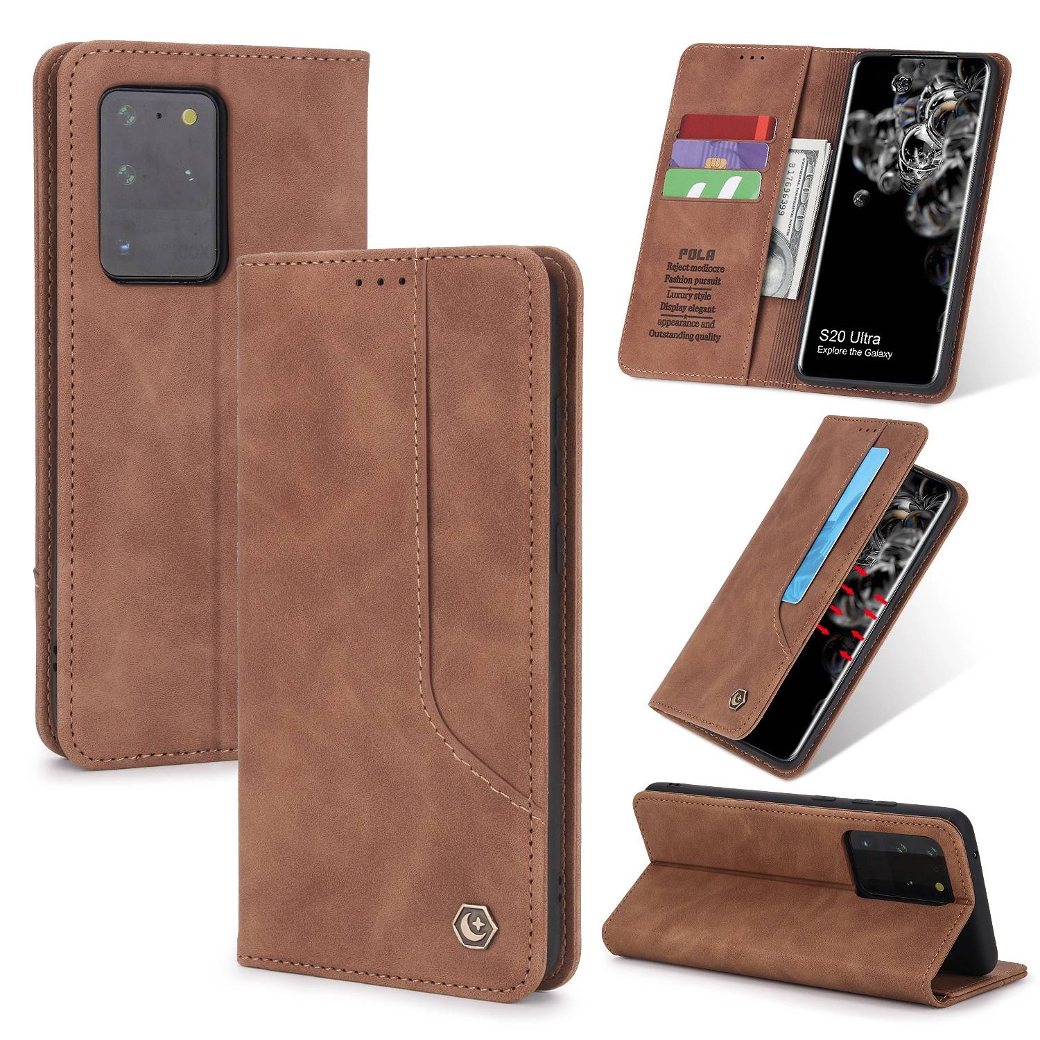 Iphone 12 Pro Max Pola cover Brun