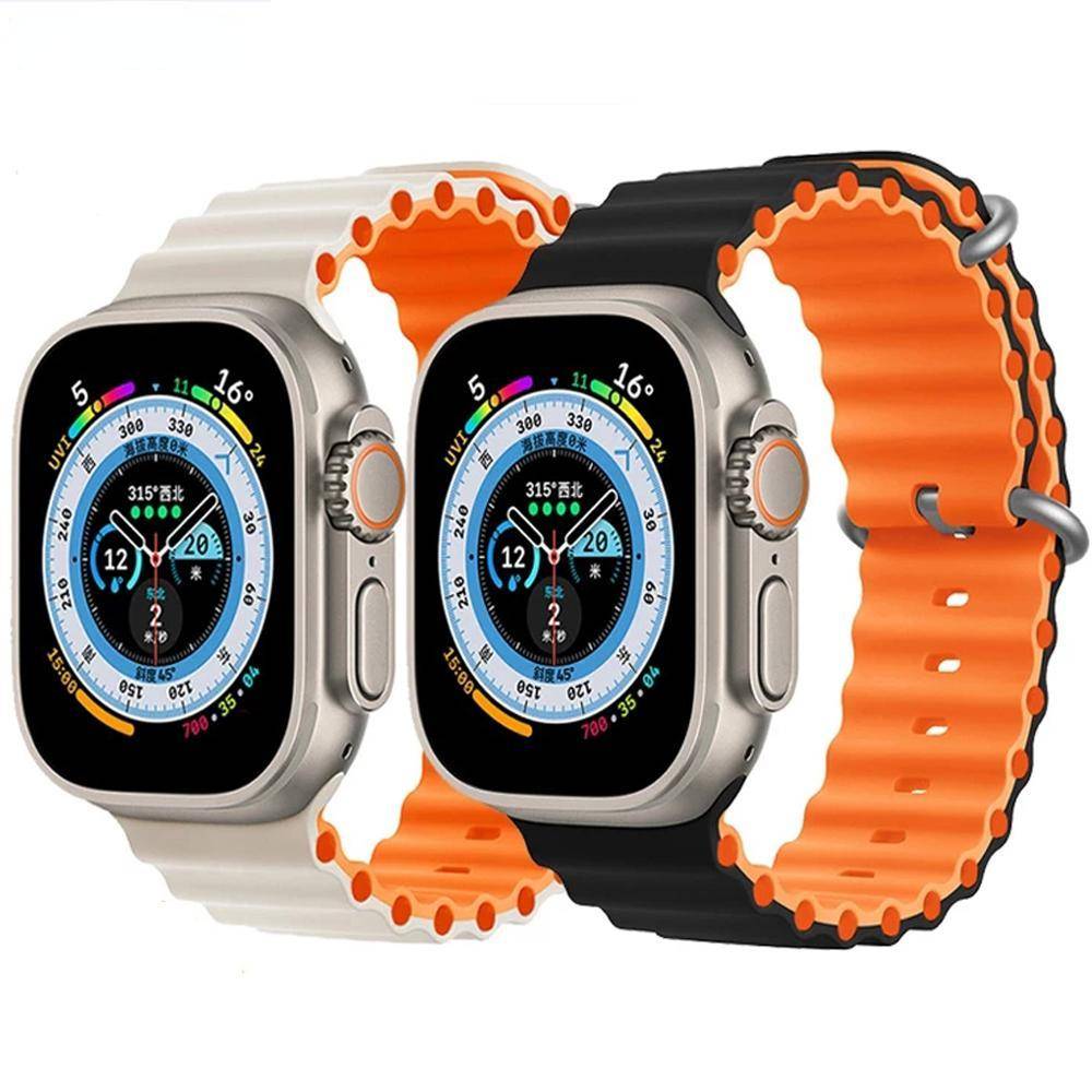 Smart Watch Ultra 8 Herr Dam Trådlös Laddning Smartwatch Bluetooth Samtal Puls Vattentät För IOS Android-telefon