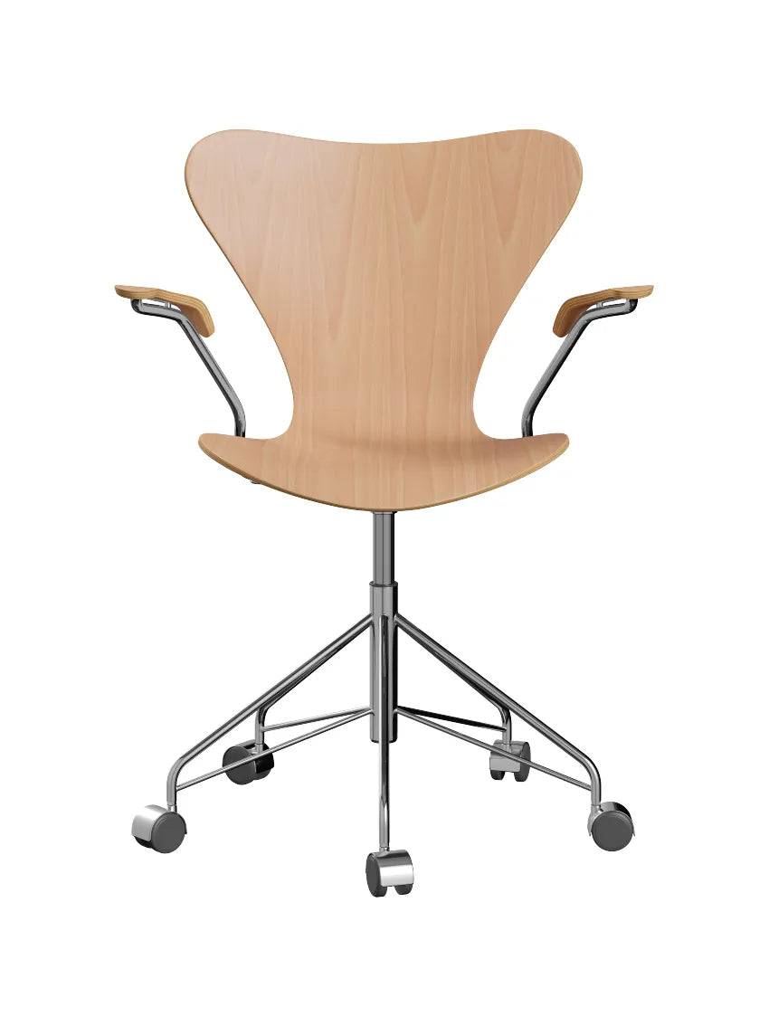 3217 Serie 7 Kontorstol af Arne Jacobsen Uden polstring / Bøg / Ingen farve - Jacobsen Plus