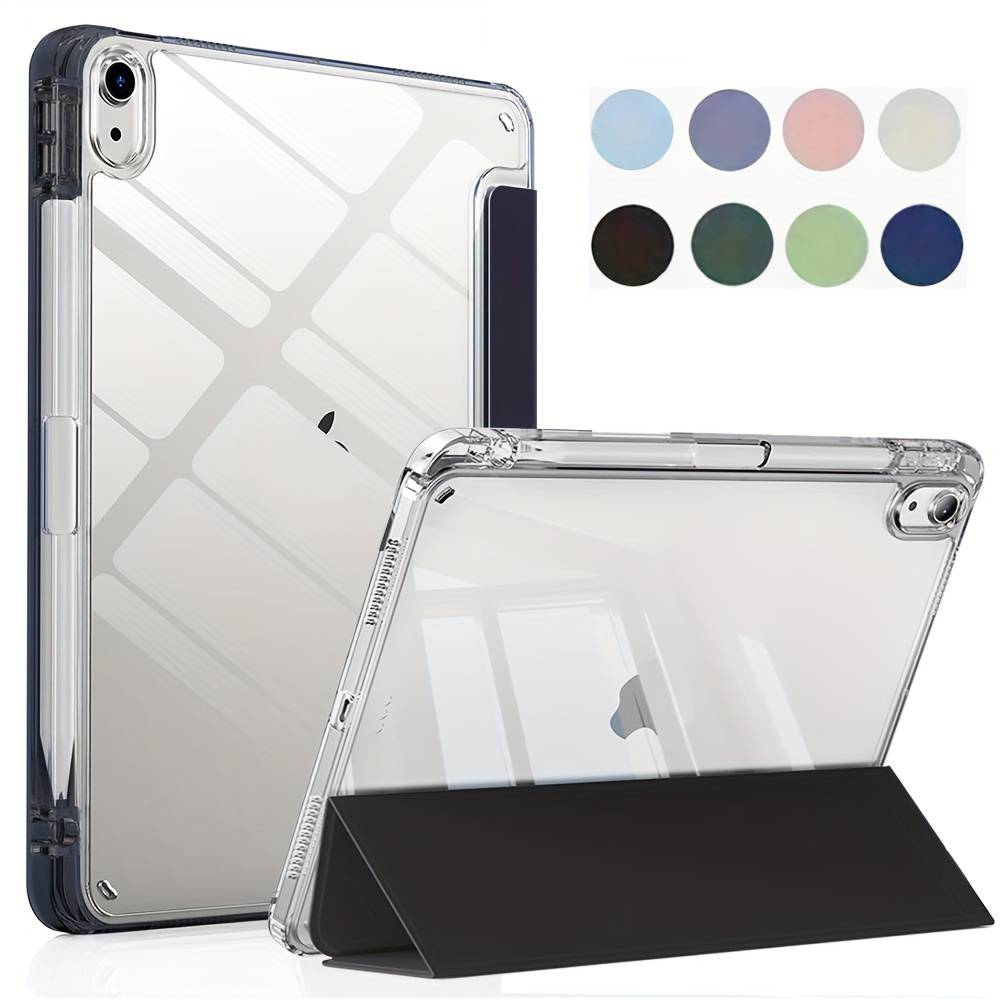 Case For iPad 2025 A16 Air Pro 5 6 7 8 9 10th 11th Generation Clear Acrylic Case 8.3 9.7 10.2 10.5 10.9 11 12.9 13 inch Cover