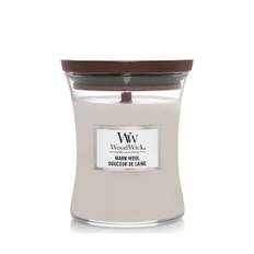 Woodwick Medium Hourglass duftlys - warm wool
