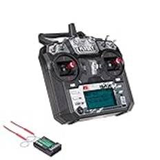 Goolsky Flysky FS-i6X RC-sändare 2,4 GHz 10CH AFHDS 2A med FS-iA10B mottagare för RC drönare flygplan helikopter