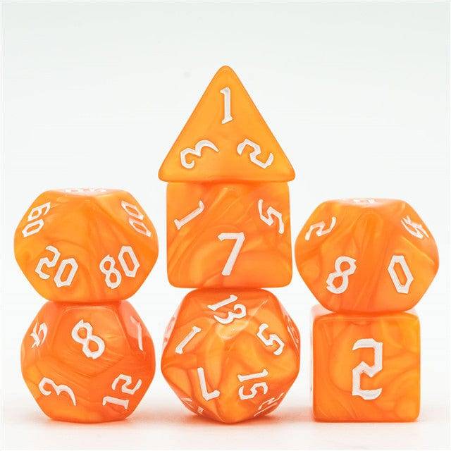 Orange terningesæt - d4