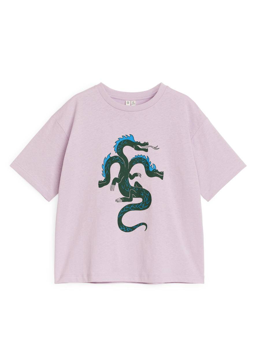 ARKET Oversized T-Shirt -Purple, 134/140