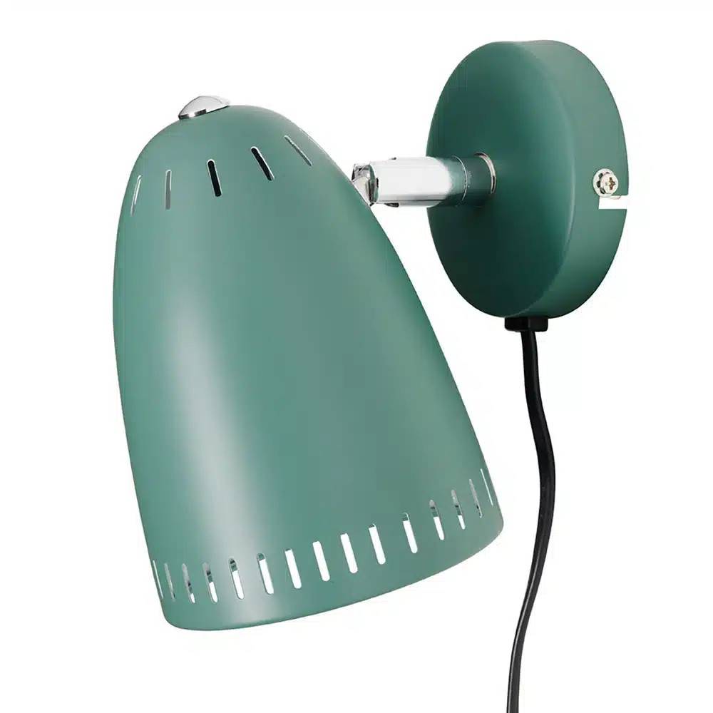 Dynamo væglampe, kort arm. - Duck Green.