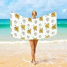 Söt liten nagelhandduk sandfri handduk handduk bastu mjuk badhandduk för resor strand camping 80 x 130 cm