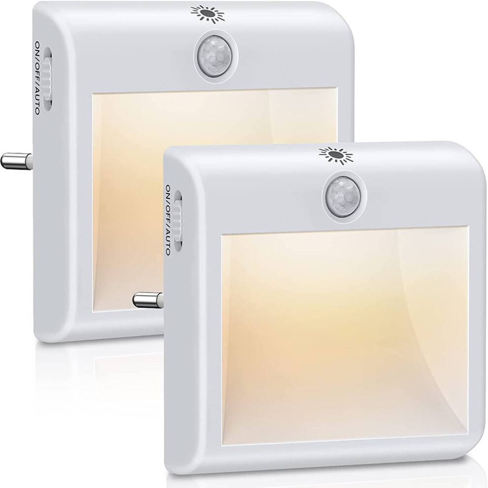 Smart LED-natlampe med bevægelsessensor, magnetisk genopladelig lys til underskabet, automatisk justerbar lysstyrke for sikre nætter, ideel til