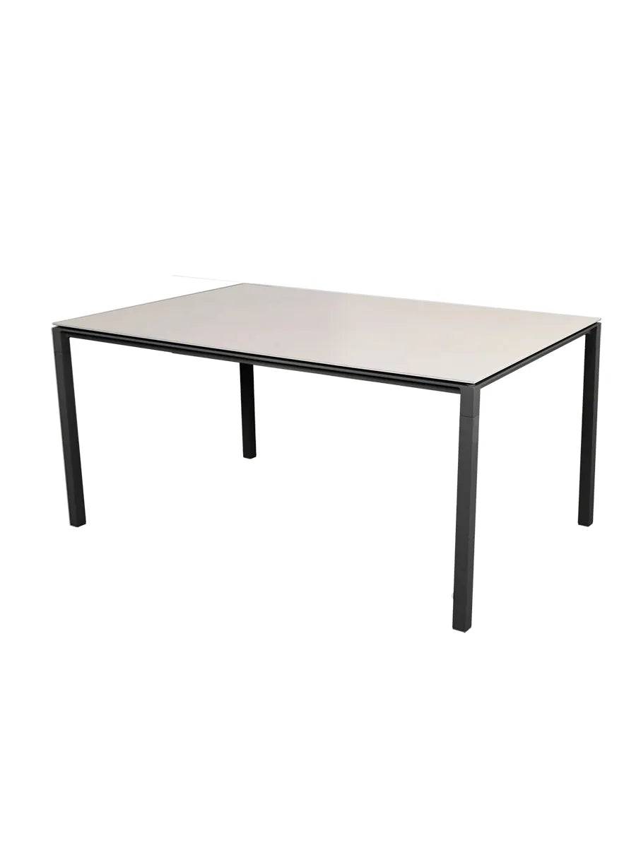 Pure Bord, 150x90 cm fra Cane-line Toscana Sand / Lava grey - Jacobsen Plus