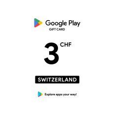 Google Play 3 CHF Gift Card (CH) - Digital Code