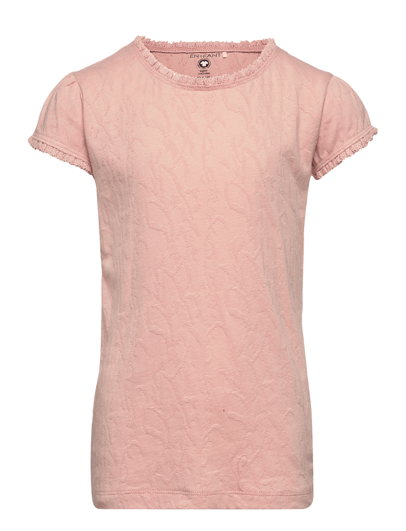 En Fant T-Shirt Ss Jacquard - Pink - 56