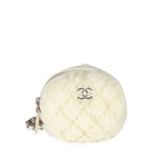 CHANEL Pre-Owned - Coco Neige liten kuvertväska från 2021 - unisex - läder/fårskinn - one size - Vit