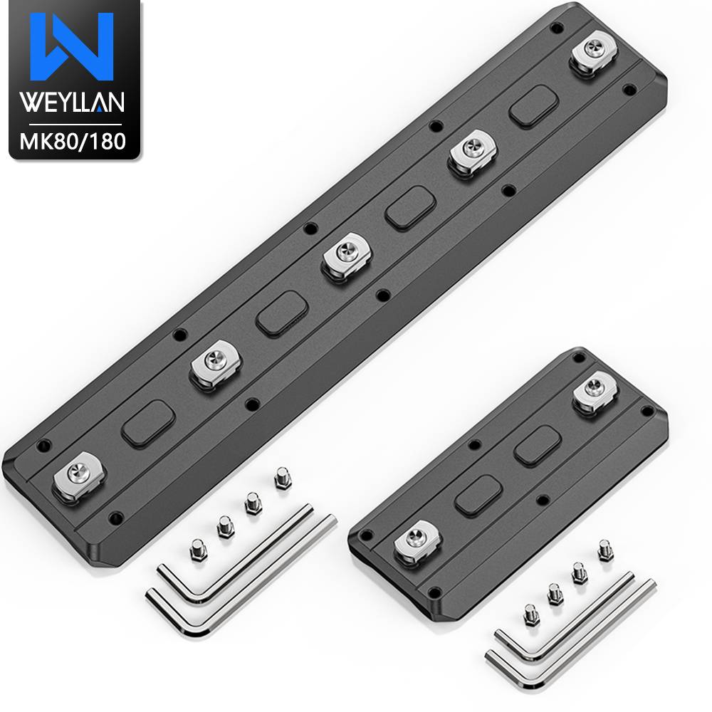 WEYLLAN Mlok Arca Rail Tripod Mount Adapter Bipod Arca-Swiss/RRS Dovetail Hunting for Bipod Tripod Ballhead Quick Release Plate