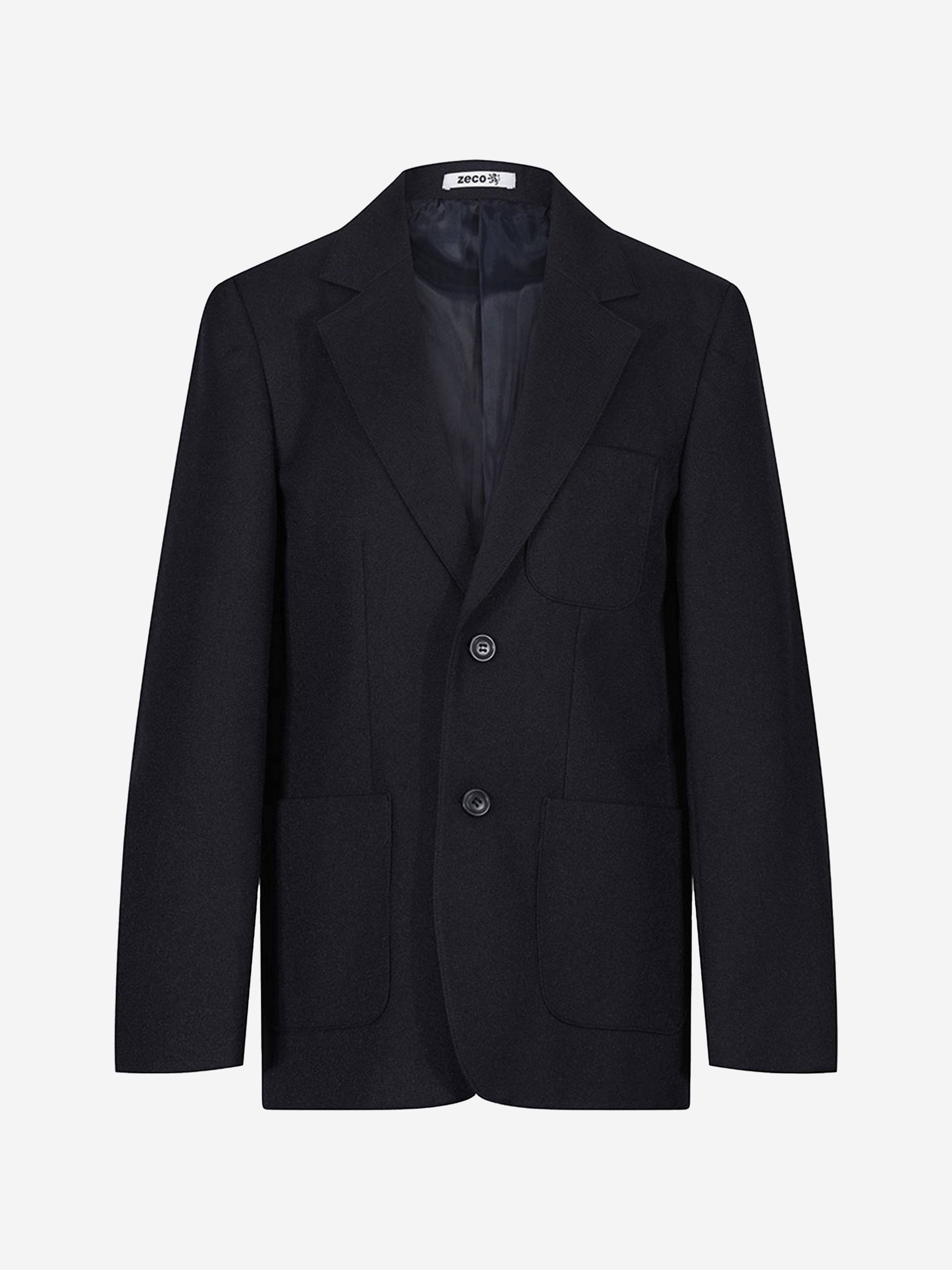 Zeco Boys School Eco-Blazer in Black - Black / 14 Yrs (36" Chest) (14 Yrs (36" Chest))
