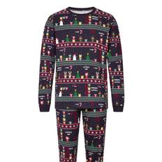 CHRISTMAS SWEATS Vintage Gaming Pyjamas |Navy |L
