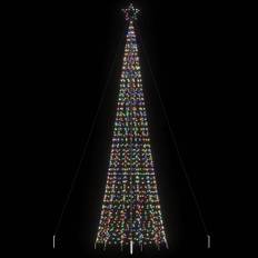 vidaXL LED-juletræ med spyd 1534 LED'er 500 cm flerfarvet lys