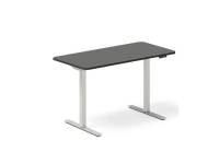 (ComputerSalg) Hæve-sænkebord DNA 1200x600 mm Antracit 2-ben/Alugrå