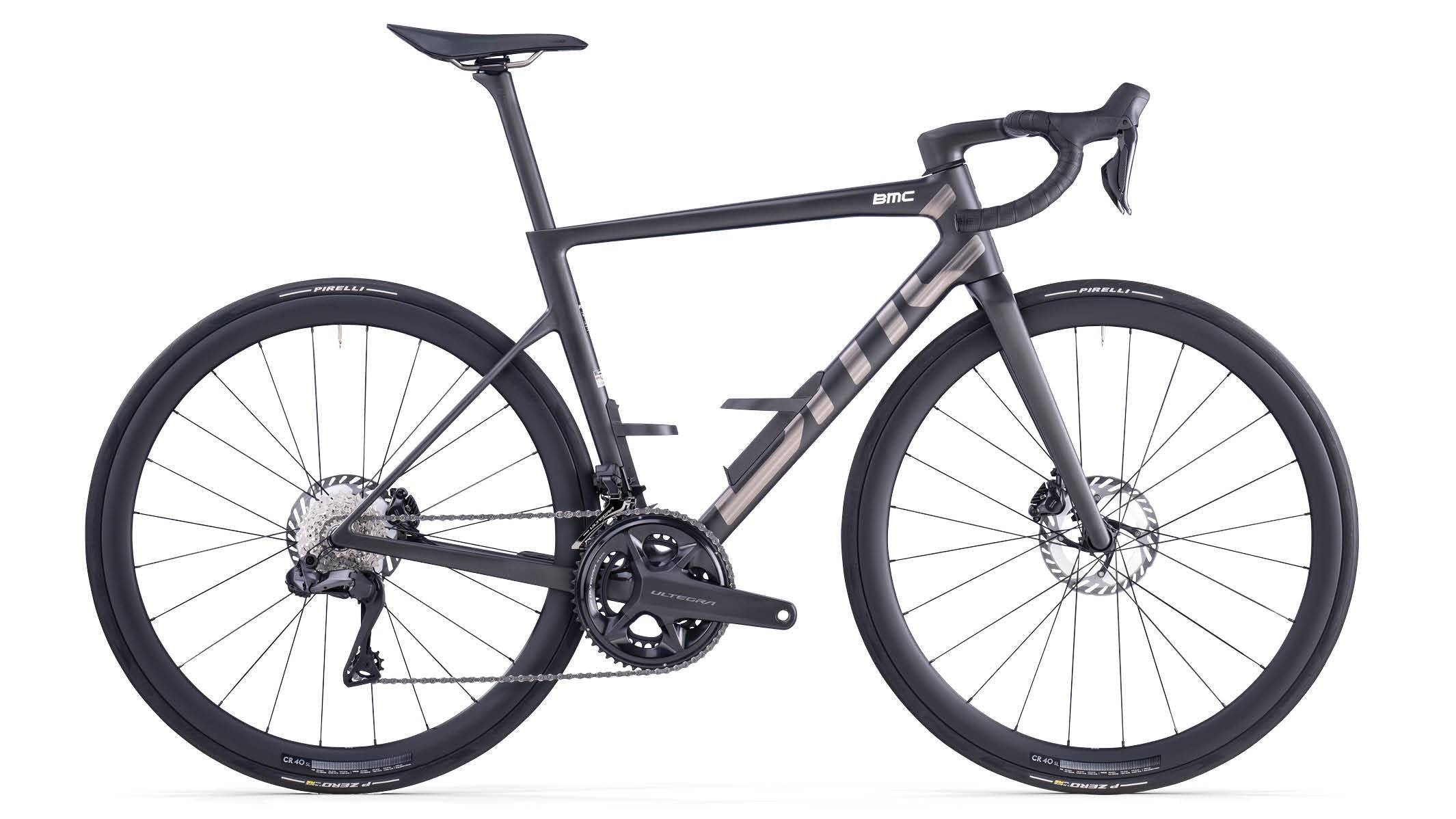 BMC Teammachine SLR 01 Four 2026 - Shimano Ultegra Di2 2x12sp - CR 40 SL Carbon | Tubeless Ready | 40mm - 020 / 61 / Carbon Black