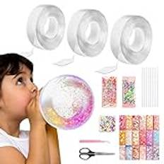 Nano Tape Bubbles-set för barn, 32 stycken Nano Tape Bubble Bubbles-band, Bubble Tape Nano, Blowing Bubble Tape för vuxna barn