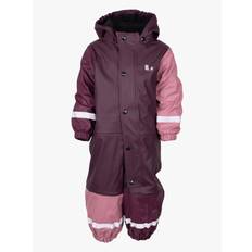 Lindberg Fagerhult Fodrad Regnoverall, Plum/Dry Rose, 92