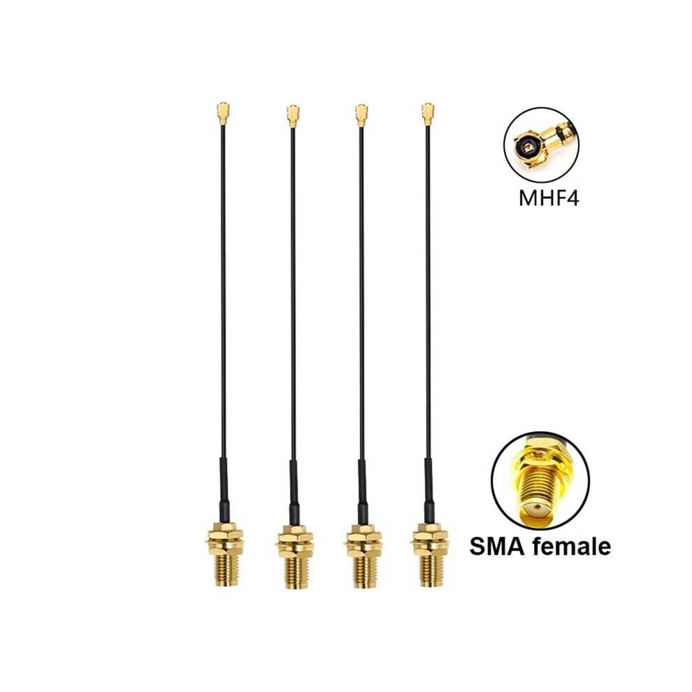 4Pcs 5G 4G LTE Antenna 600-6000MHz SMA Male with U.FL MHF4 Pigtail for RM530N-GL RM520N-EU RM500Q-AE RM510Q-GL Modem