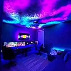 OPSREY RGB Thunder Cloud Lamp, 3D Thundercloud LED Light, DIY Creative Cloud Lights med fjärrkontroll, Cloud LED Night Lamp med justerbar färg, Gaming Room Technology Sense RGB vägglampa 5m