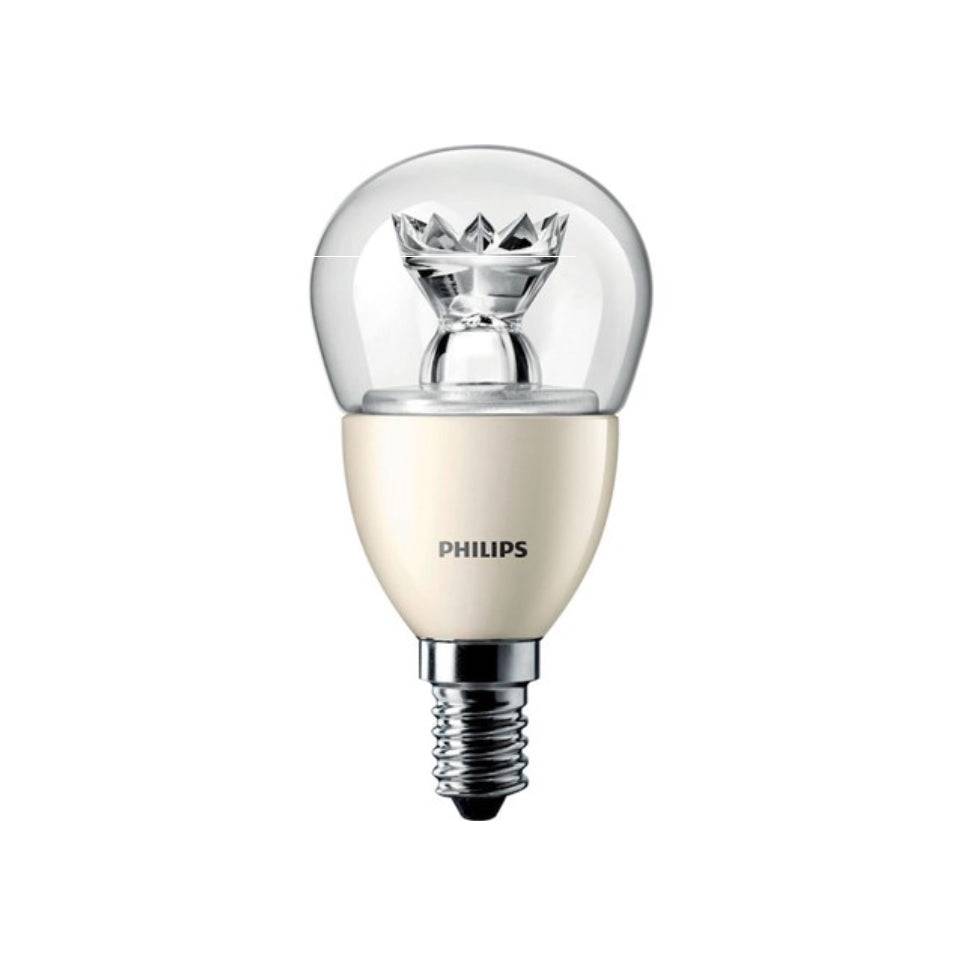 Philips LED Kronepære 6,2W(40W) 827 470lm Dim Klar E14