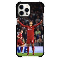 Liverpool F.C. Virgil Van Dijk Phone Case For iPhone Samsung Galaxy Pixel OnePlus Vivo Xiaomi Asus Sony Motorola Nokia - Virgil Van Dijk 23/24 Carabao Cup Pointing to Sky