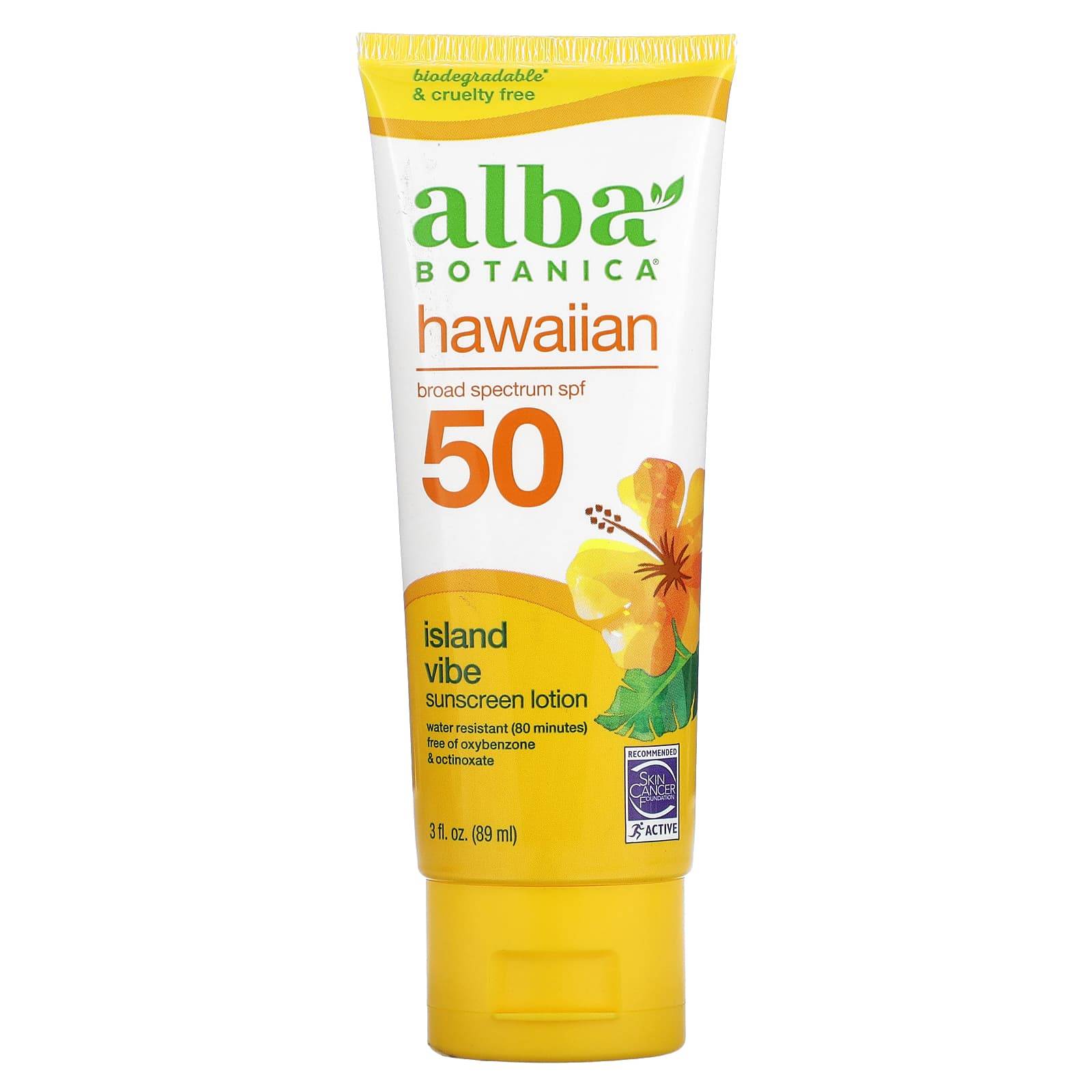 Hawaiian Solskyddslotion, SPF 50, Island Vibe, 89 ml(3 fl oz)