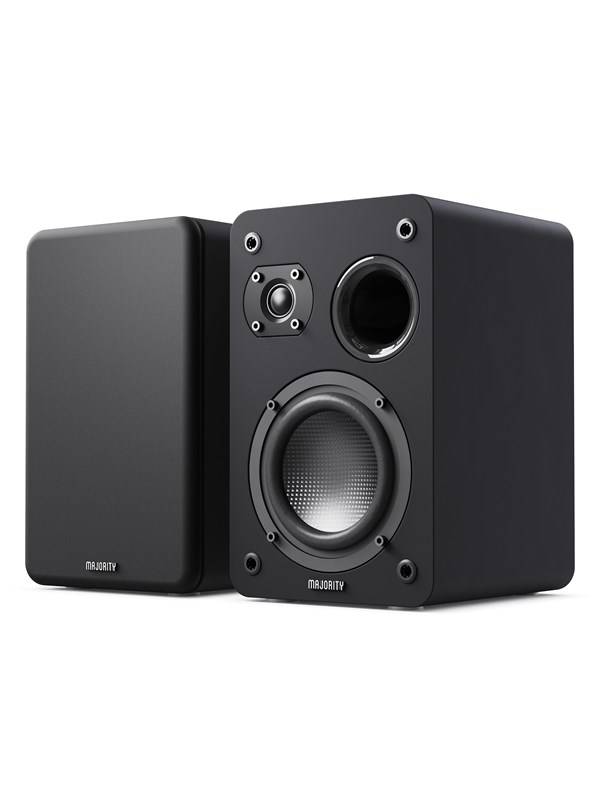 Majority D70X Passive Bookshelf Speakers - Black
