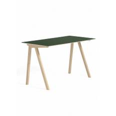 HAY - CPH 90 Desk - Skrivebord - Matt Lacquered Oak / Green - L130 x W65 x H74 cm