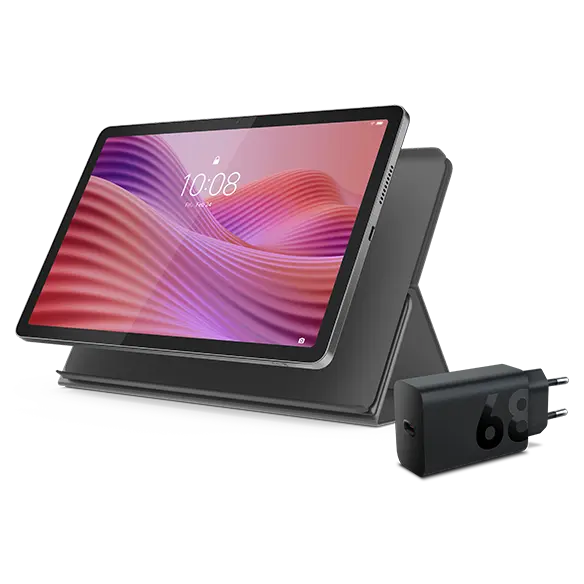 Lenovo Tab 10.1 4GB 64GB + Folio & Adaptor MediaTek Helio G85-processor 2,00 GHz , Android 14 eller senare, 64 GB eMMC 5.1