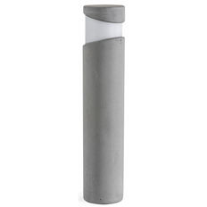 BLOCK Bedlampe i beton og glas H70 cm 1 x E27 - Betongrå/Hvid