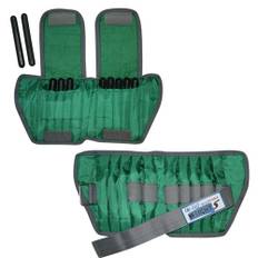 Justerbar fotledsvikt - 5 lb (10 x 0,5 lb insatser), grön, 2x | Alternativ till hantlar