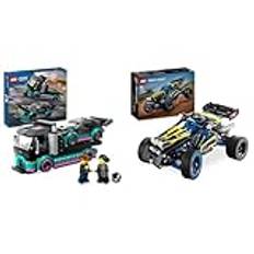 LEGO City Autotransporter mit Rennwagen & Technic Offroad Rennbuggy