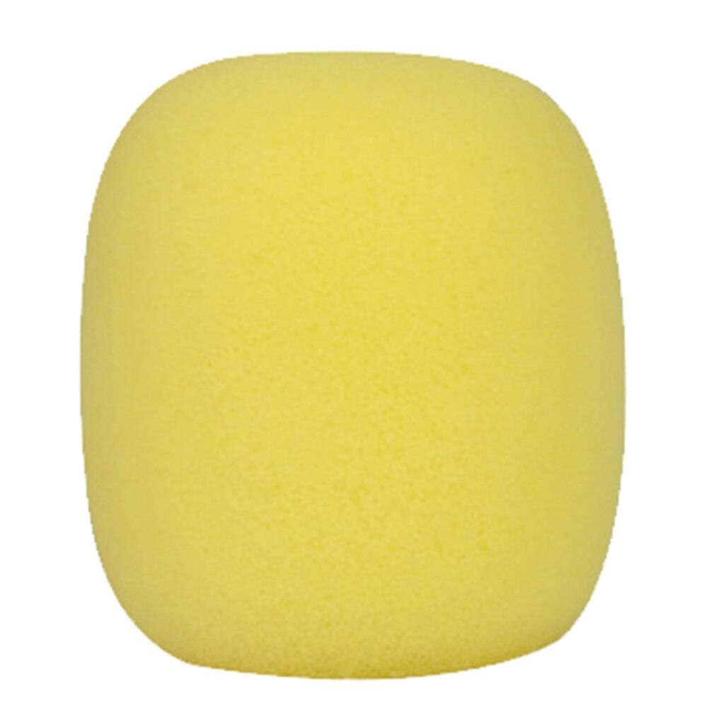 1pc mix färger svamp mikrofon set utbyte foam dj scen vindruta vindskydd lock tjockt - Gul