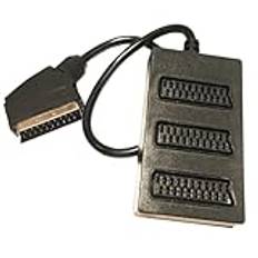 Osmond Splitter Scart A 3-vägs Scart-Adapterkontakt, Honkoppling 3-vägs