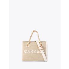 Carvela Carvela Cream Sorrento Mirco Raffia Bag