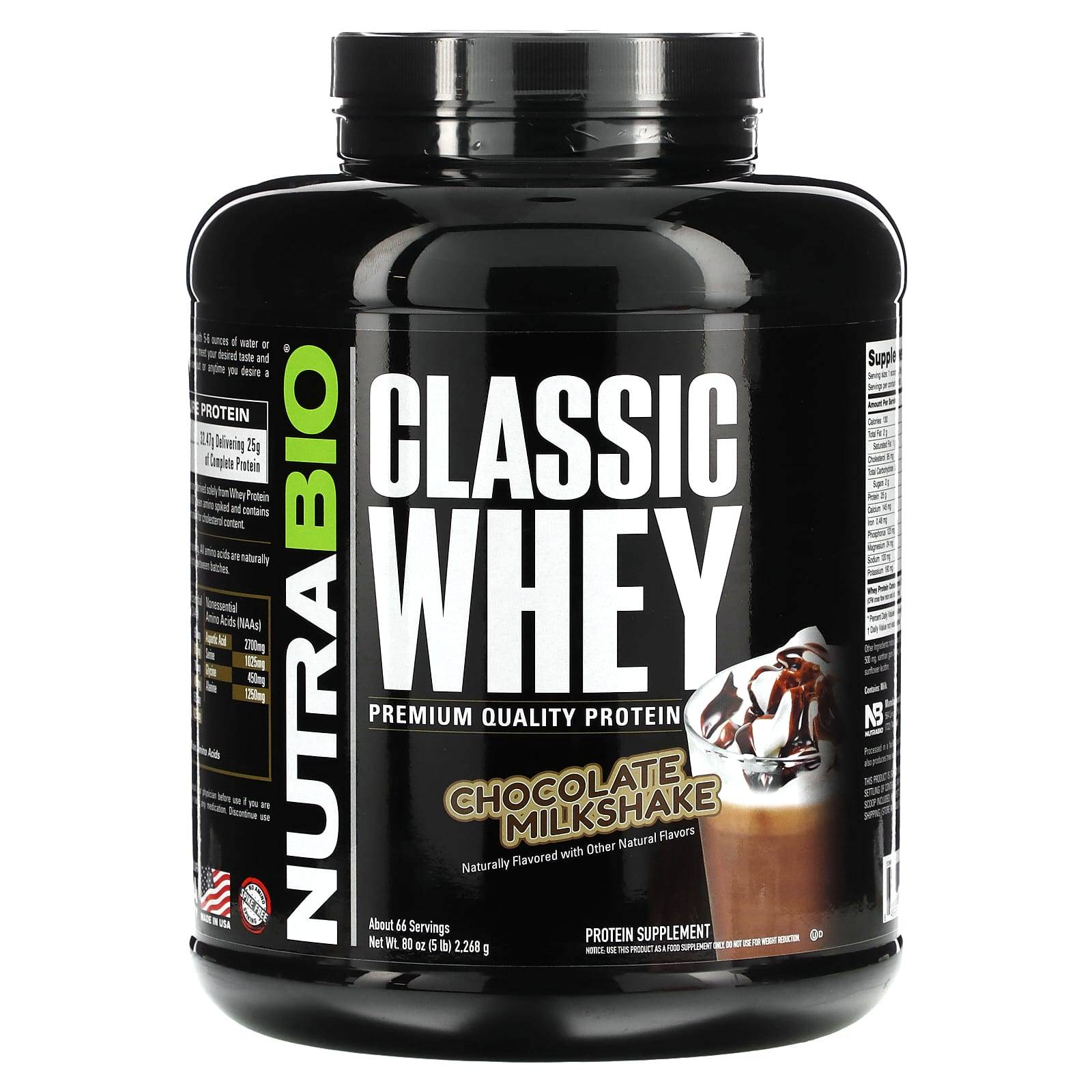 Classic Fluent Protein, Chocolate Milkshake, 5 lbs (2268 g)