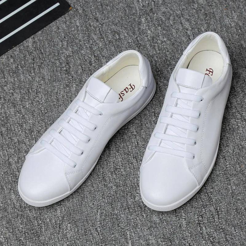 Äkta Läder Herr Sneakers Bekväma Casual Skor För Män Tenis Masculino Fritids Promenadskor Snörning Trekking Skor Herr cm