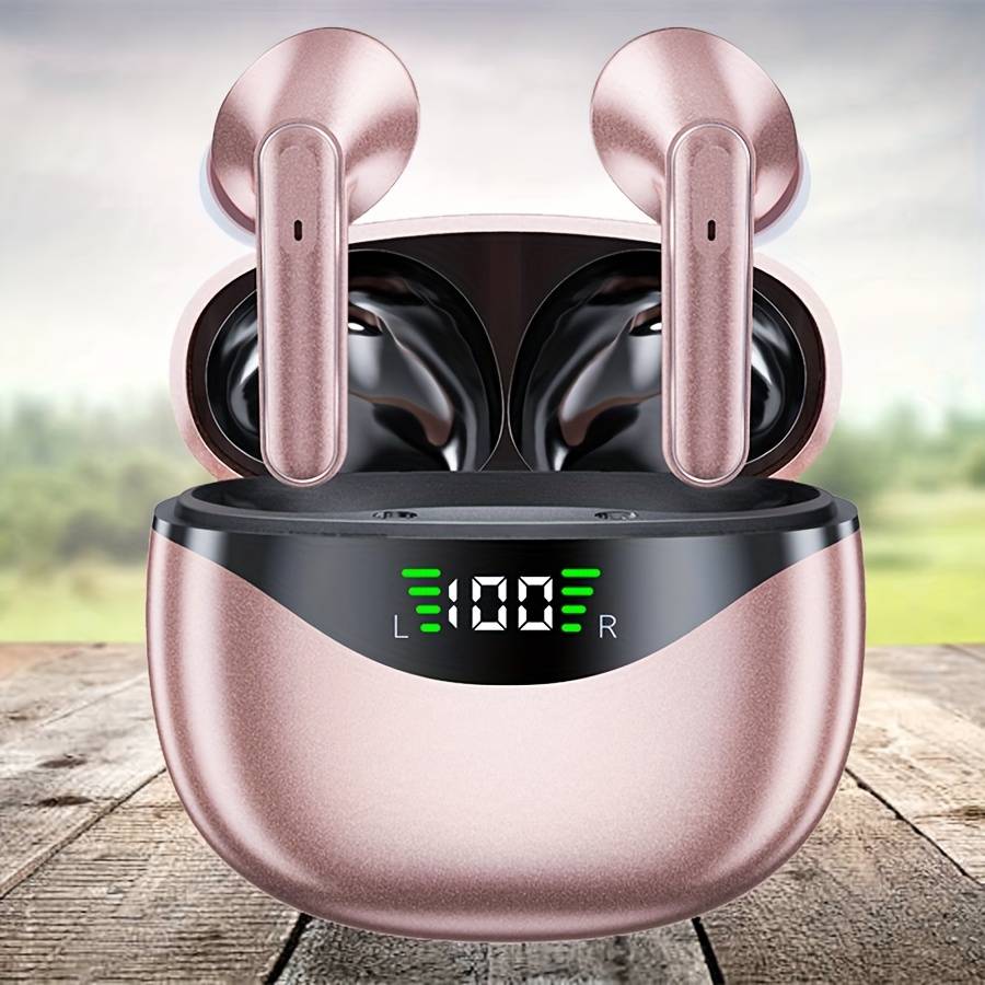 Wireless Earbuds, Sports Earphones With Built-in Microphone, Digital Display, Tws In-ear Headphones With Built-in Mic