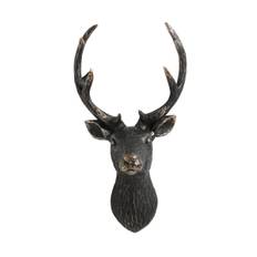 Next Black Metal Effect 3D Stag Head Wall Art