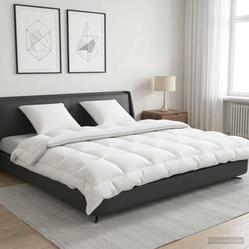 Täcke och kudde set 3 st 200 x 200 cm 4 årstider 300 GSM Ull