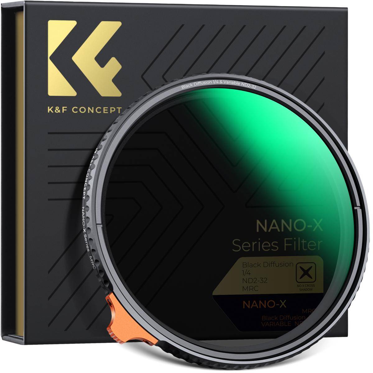 KENTFAITH 67mm Black Mist 1/4 and ND2-32 (1-5 Stop) Variable ND Lens Filter 2 in 1 with 28 Multi-Layer Coatings Nano-Xcel Series
