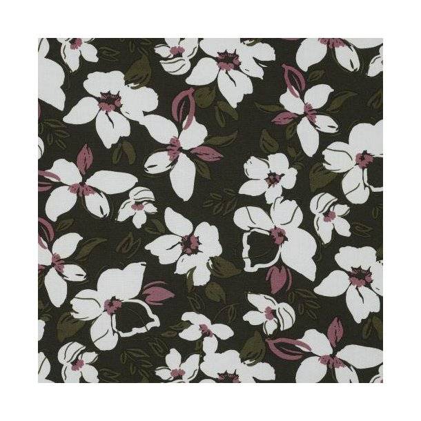 Viscose Flowers, Army Green
