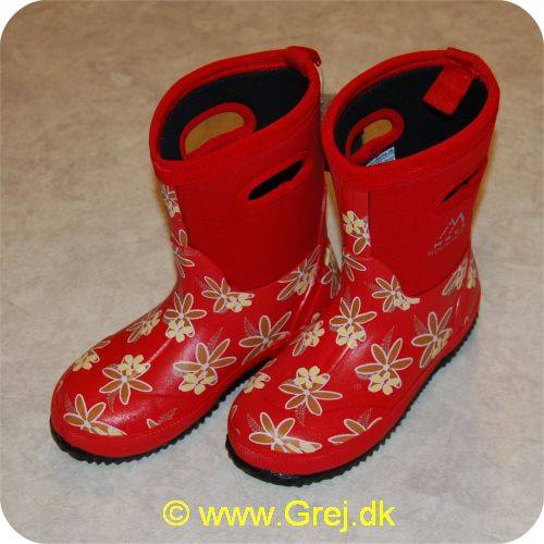 Classic Runway Trend Kids neopren gummistøvler str. 31 - Røde med blomster
