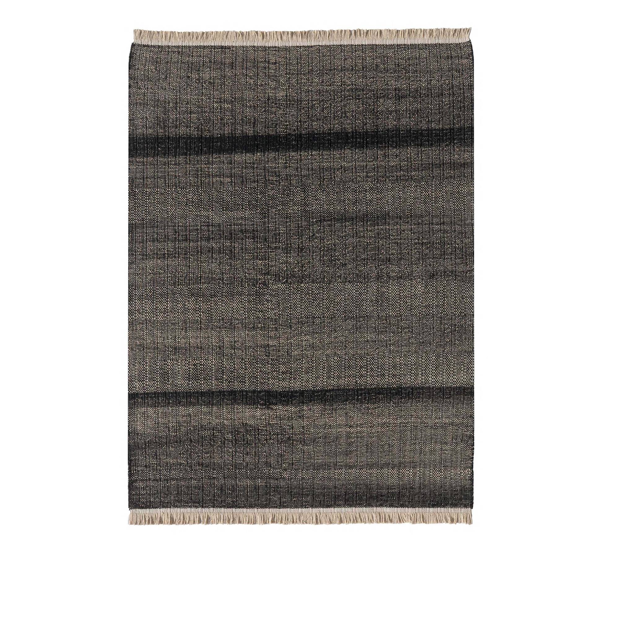 Nanimarquina - Tres Outdoor Texture Matta 170 x 240 cm - Black - Ensfarvede gulvtæpper - Nani Marquina & Elisa Padrón - Sort - Tekstilmateriale