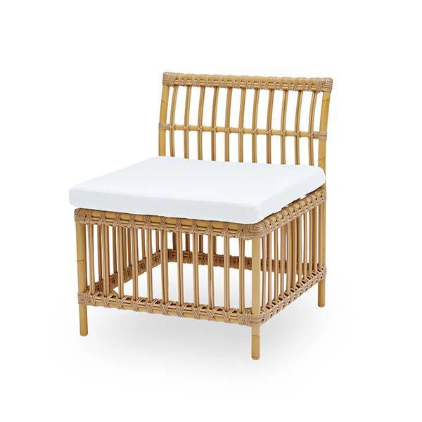 Sika Design Meghan Exterior Spisebordsbænk - Center Modul - Tempotest Mocca - Uden ryghynde