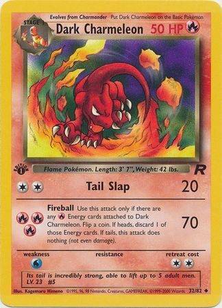 Dark Charmeleon - 32/82 - 1st Edition - Let Brugt (LP).